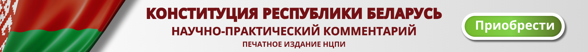 Конституция Республики Беларусь. Научно-практический комментарий